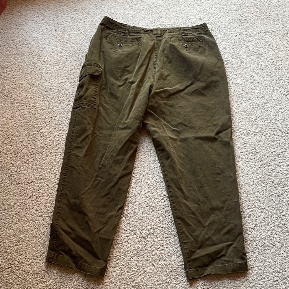 L.L. Bean Olive Green Straight-Leg Pants
